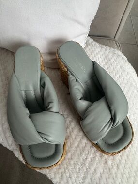 Paloma Barceló Sage Knot Espadrille Wedge Slides